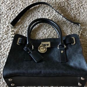Michael Kors Medium Hamilton Satchel Black